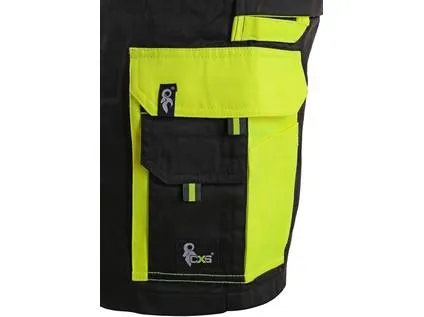 Kraťasy CXS SIRIUS BRIGHTON, pánske, čierno-žlté, veľ. 60