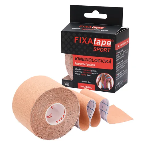 FIXAPLAST Fixatape šport štandard tejpovacia páska 5 cm x 5m telová 1 kus