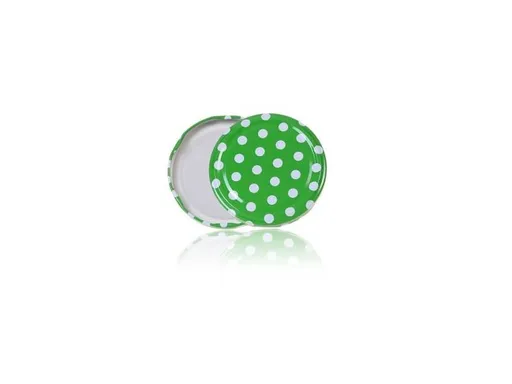 MAKRO - Viečka zaváracie TWIST 82 bodky zelené, balenie 10ks