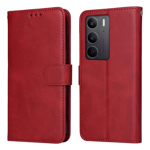 SMOOTH Peňaženkové puzdro pre Realme C75 / Realme 14x 5G červené