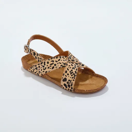 Remienkové sandále na klinovom podpätku