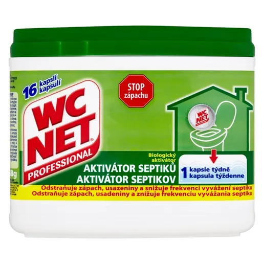WC NET biologický aktivátor septikov 16 kusov