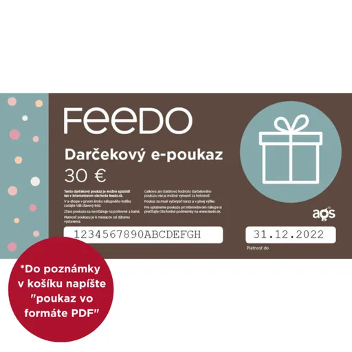 Darčekový poukaz 30 € pre eshop