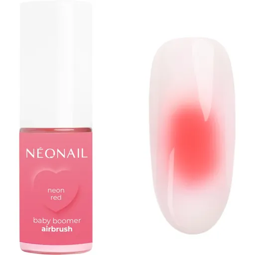 NEONAIL Baby Boomer Airbrush farebný púder na nechty odtieň Neon Red 5 g