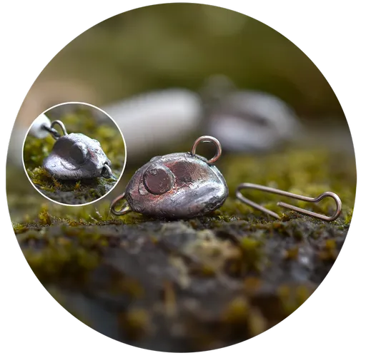 Redbass čeburaška standup vymeniteľná jigová záťaž 5 ks - 15 g