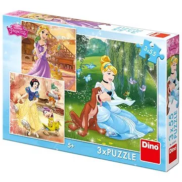 Dino Princezné: Voľné popoludnie 3× 55 dielikov (8590878335288)