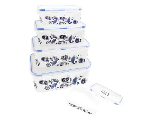 MAKRO - Sada dóz 5ks, 1x3,7L, 1x2,2L, 1x1,2L, 1x0,7L, 1x0,3L, cibulák