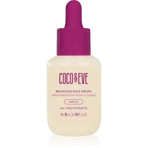 Coco & Eve Sunny Honey Bronzing Face Drops samoopaľovacie kvapky na tvár Dark Tan (new) 30 ml