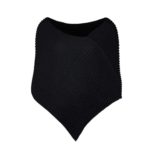 Bontis Pletené pončo - Čierna | uni