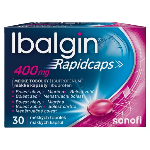 IBALGIN Rapidcaps 400 mg 30 kapsúl