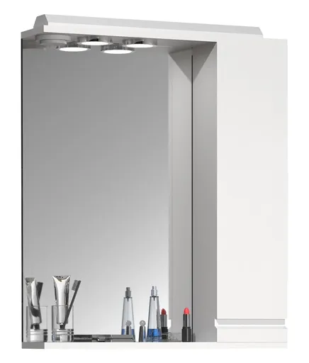 VCM Zrcadlová skříňka Silora L 60 cm, bílá