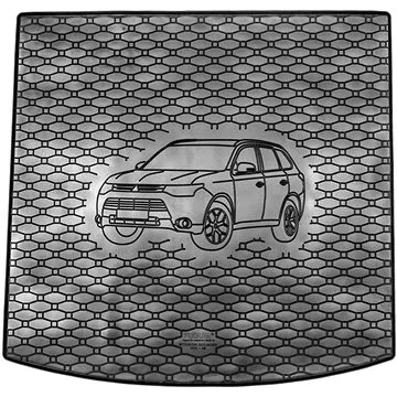 ACI MIT OUT 13 - gumová vložka do kufra s ilustráciou auta čierna (3274X01C)