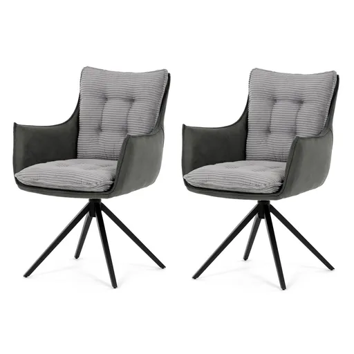 Sada jedálenských stoličiek s vratným mechanizmomDCH-D1345 GREY2, 2 ks