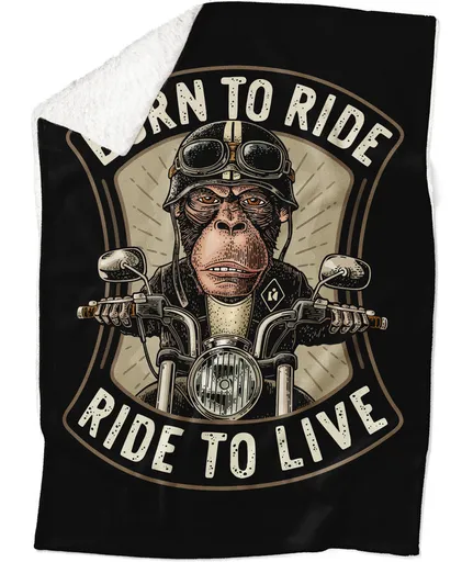 Deka Born to ride (Podšitie baránkom: ÁNO)