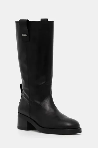 Kožené čižmy Karl Lagerfeld BROOKLYN