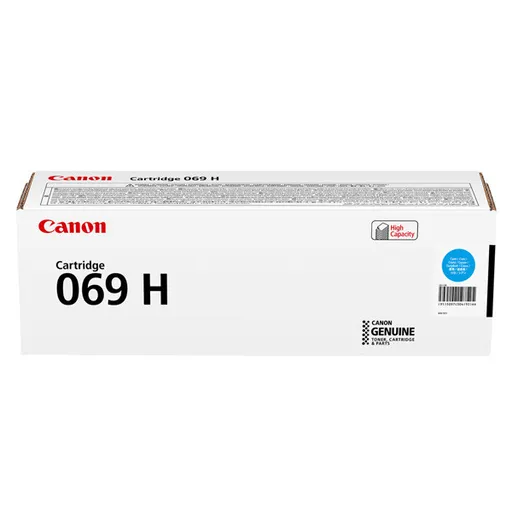 Canon originál toner 069 H C, 5097C004, cyan, 5500str., kontraktový produkt, high capacity, azurová