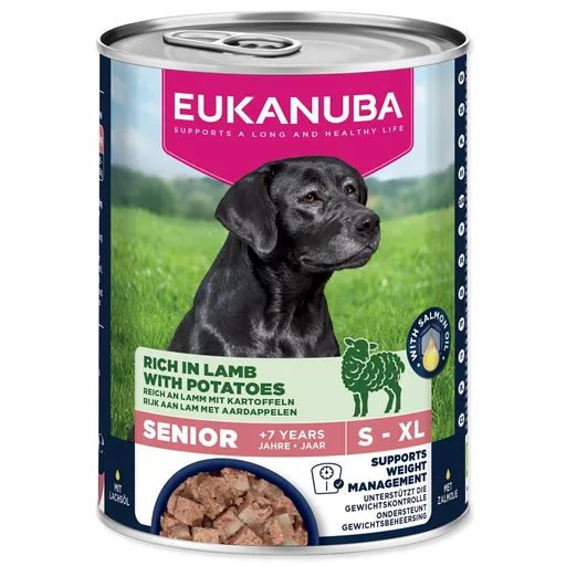 Konzerva EUKANUBA Senior bohatá na jahňacie so zemiakmi 400 g