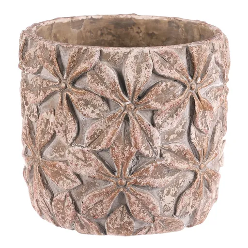 Betónový obal na kvetináč Flower L, 18 x 16 cm, pr. 18 cm
