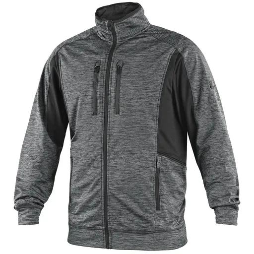 Canis (CXS) Pánska mikina CXS LEONIS - Šedá / čierna | 4XL