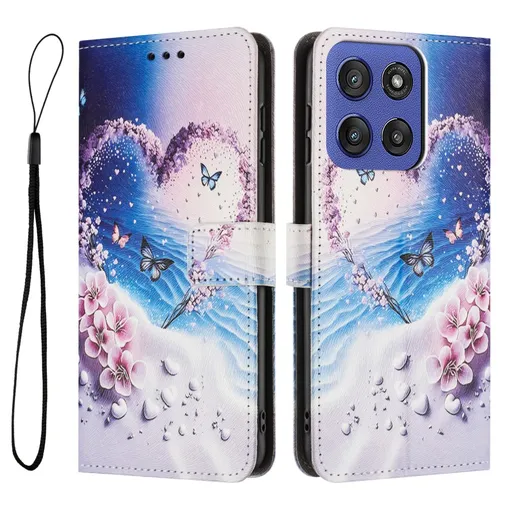 ART Peňaženkový kryt pre Motorola Edge 60 / Edge 60 Fusion HEART BUTTERFLY