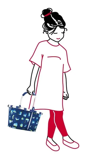 Detský nákupný košík Reisenthel Carrybag XS Kids Abc friends blue