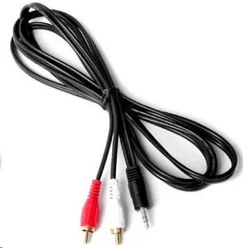 PREMIUMCORD Kábel Jack 2.5mm stereo - 2x Cinch M 2m