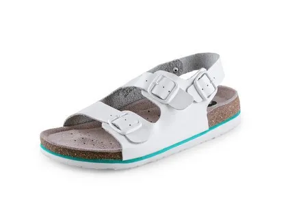 Obuv sandál CXS CORK MEGI, dámsky, s opaskom, biely, veľ. 40