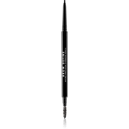 MUA Makeup Academy Brow Define precízna ceruzka na obočie s kefkou odtieň Black 0.05 g