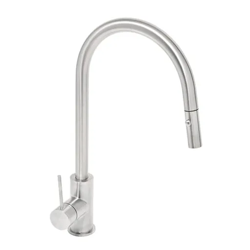 Drezová batéria SAT Aurum s vyťahovacou spŕškou, 2 prúdy nerez SATBAUR286NRZ