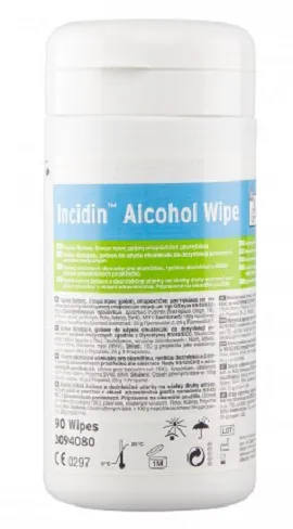 Incidin Alcohol Wipe Canister utierky na dezinfekciu povrchov v dóze 90ks
