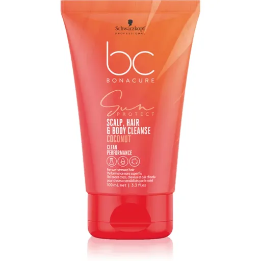 Schwarzkopf Professional BC Bonacure Sun Protect Scalp, Hair & Body Cleanse šampón na vlasy a telo 100 ml