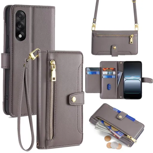 PASTEL Peňaženkové puzdro pre OnePlus Nord 5 5G šedé