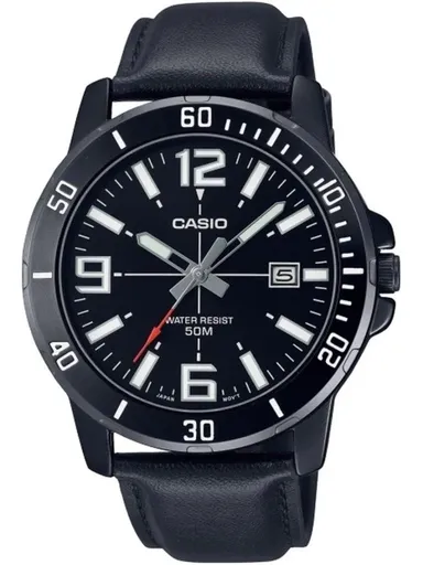 CASIO MTP-VD01BL-1B PÁNSKE HODINKY (zd169d) + KRABIČKA