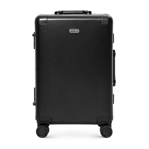 Malý hliníkový kufor na kolieskach čierny 56-3H-101-10M