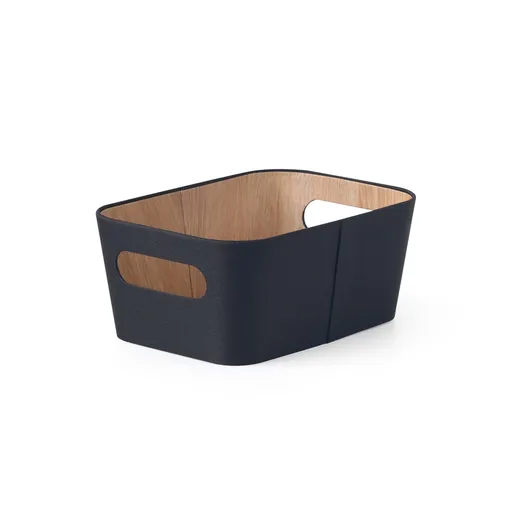 TORO Úložný košík KITCHISIMO 26x18x11cm čierna