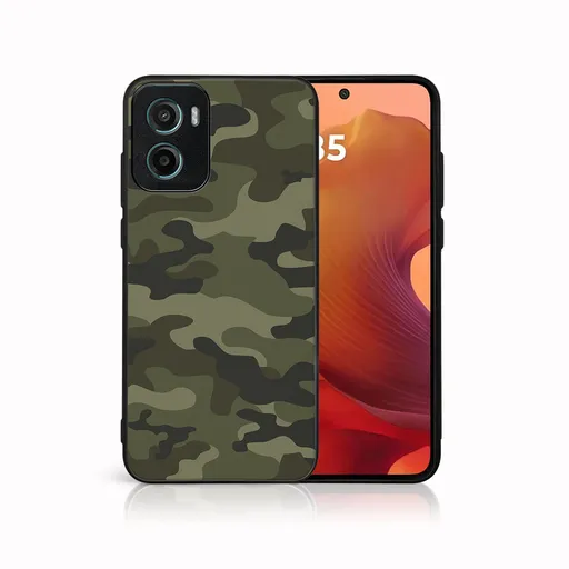 MY ART Ochranný kryt pre Motorola Moto G05 / Moto E15 GREEN CAMO (235)