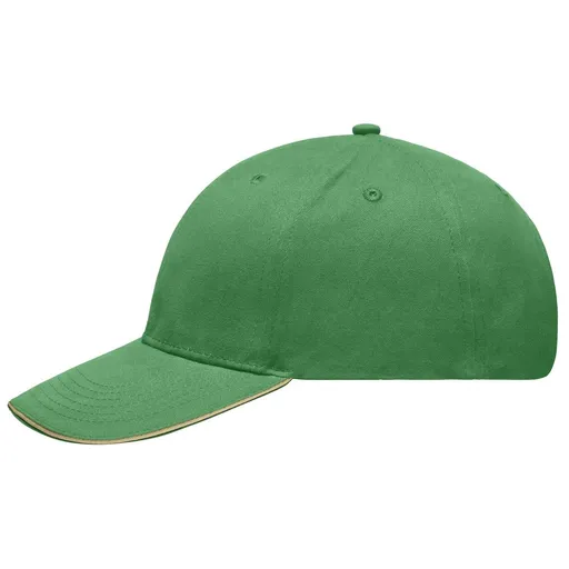 Myrtle Beach (Daiber) Reklamná šiltovka Sandwich MB6541 - Zelená / béžová | uni