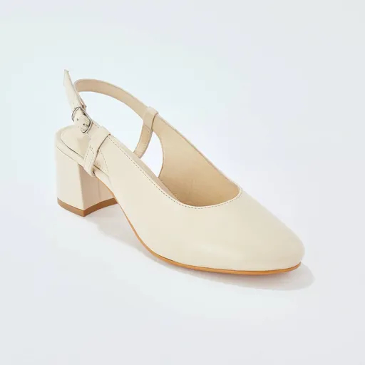 Kožené lodičky s otvorenou pätou