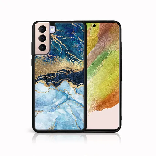 MY ART Ochranný kryt pre Samsung Galaxy S22 5G BLUE MARBLE (141)