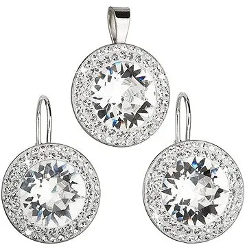 Krystal súprava dekorovaná krištáľmi Swarovski (925/1000, 9,7 g) (8590962391718)