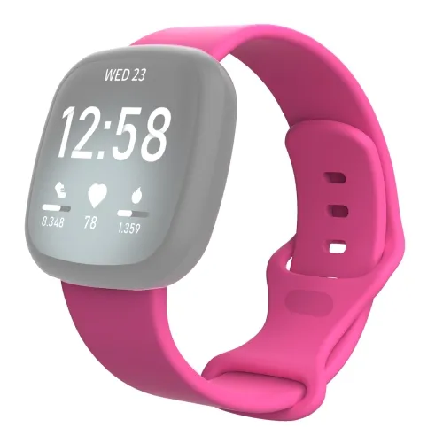 BUTTERFLY Silikónový remienok pre Fitbit Versa 3 / Fitbit Sense ružový