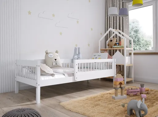Elvisia Detská posteľ MADIA bez zásuvky | biela 80 x 160 cm