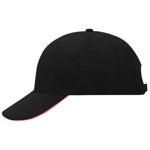 Myrtle Beach (Daiber) Reklamná šiltovka 6 panelová sandwich MB024 - Čierna / červená | uni