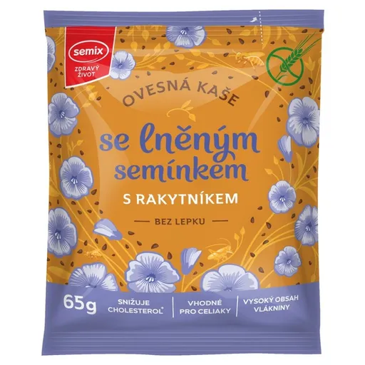SEMIX Ovsená kaša s rakytníkom a ľanovým semienkom 65 g