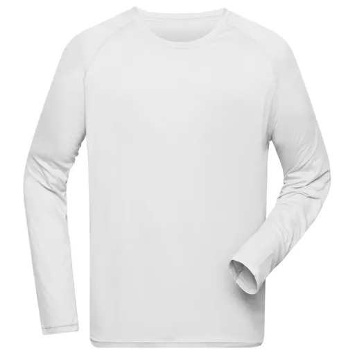 James & Nicholson (Daiber) Pánske funkčné tričko s dlhým rukávom JN522 - Biela | XL