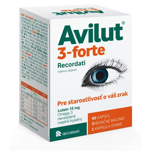 Avilut 3-forte Recordati 90 kapsúl