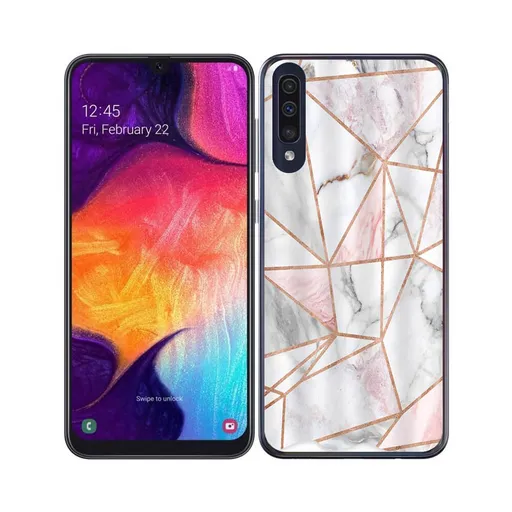 PROTEMIO MY ART Ochranný obal Samsung Galaxy A70 PINK MARBLE (143)