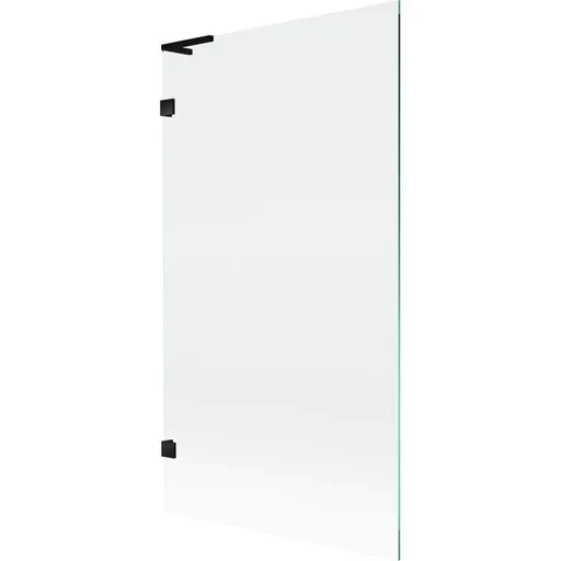 MEXEN/S - Lunar L vaňová zástena FIX 100 x 150, transparent, čierna 897L-100-000-70-00