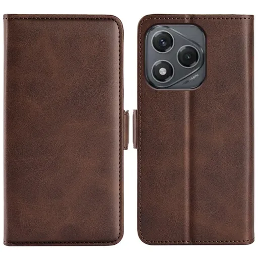 SIDE Peňaženkové puzdro pre Honor 400 Smart 5G / Honor X7d tmavohnedé