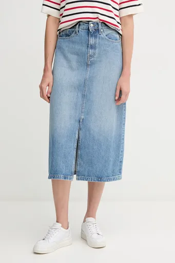 Rifľová sukňa Tommy Hilfiger